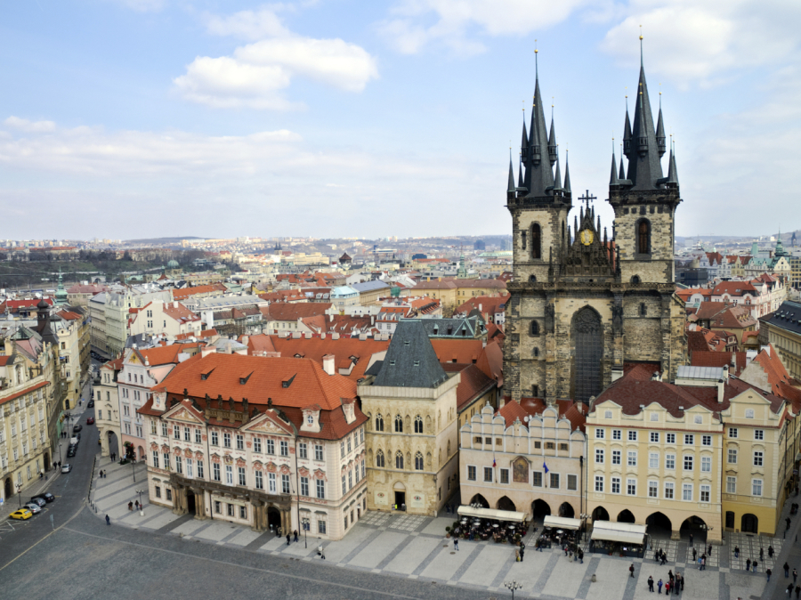 Prag von oben fotografiert