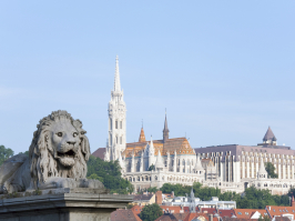 Blick auf Ungarn Parlamentsgebäude
